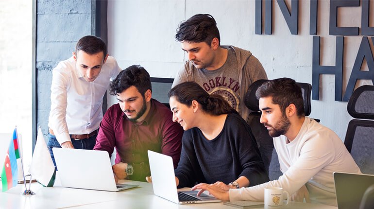 Skilled Developers Working Together On Innovative Digital Agency Projects.